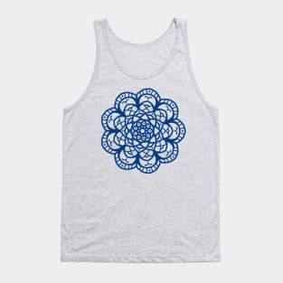 Blue Mandala Tank Top